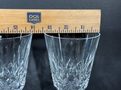 Pair of Waterford Crystal Lismore Water Glasses 6-7/8″ x 3-1/2″ (set C)