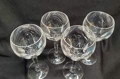 Vintage Spiegelau Wine Glass German Crystal Hock Stem Aperitif Cordial Set of 4
