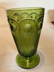 14x Bartlett Collins St Genevieve Green bullseye wine champagne sherbet iced tea