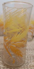 6 Libbey Golden Wheat Iced Tea Glasses 16 Oz Pristine Condition