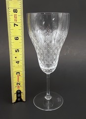 SET 4 ROSENTHAL Crystal ROMANCE II MOTIF Etched 7 5/8″ Water Goblets Glasses #1