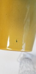 3 Vintage Frankoma Pottery #5L 12oz Tumblers Sunflower Yellow
