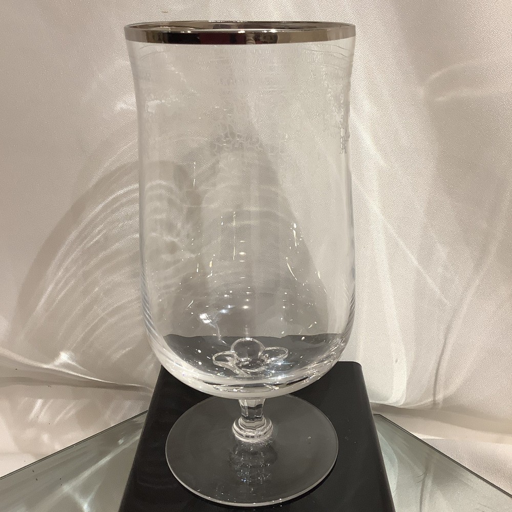 Lenox Iced Tea Goblet Lace Point (Platinum Trim) Discontinued REPLACEMENT