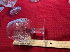 Set of 6 Rogaska Crystal Gallia 5 1/8″ Brandy Snifter Glasses 10 oz Mint Cond