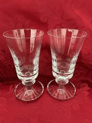 NIB FLAWLESS Glass BACCARAT France Two MILLE NUITS Crystal WINE COCKTAIL GOBLETS