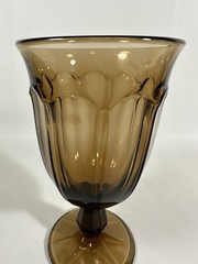 Set of 4 Noritake Provincial Colonial tumblers 5 5/8″ Smokey Brown Japan