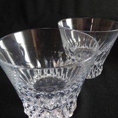 Baccarat Year Tumbler Vita 2019 Crystal Rock Glass Set of 2 Unused with Box Gift