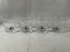 Rogaska Gallia Double Old Fashioned Glasses 4” Set of 4 KathyIreland HandmadeNew