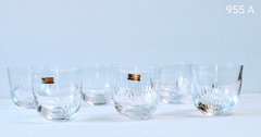 Set 6 Bohemian Handmade Crystal Czech Republic Whiskey Glasses 11.8 Fl Oz (10.4)