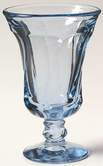 Vintage Fostoria Jamestown Blue Swirl 4 3/4″ Juice ~ Set of Four ~ Excellent
