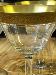 Tiffin Minton Gold Rim Sherbets