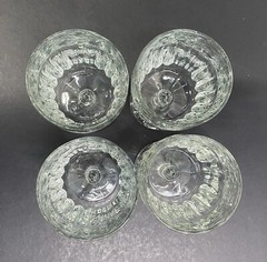 Set Of 4 Vintage Libbey Dura Tuff Clear Glass Stem Ware Winchester 8 oz 6.0”