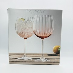 Galway Irish Crystal Erne Cocktail Gin & Tonic Pair Blush
