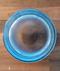 VTG Jeanette Jasperware Hellenic Blue Greek Drinking Glass Retro Drinkware