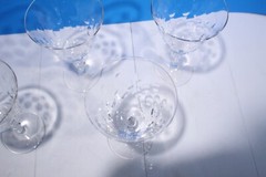 Lot Of 4 George & Martha Water Goblets By Nancy Prentiss