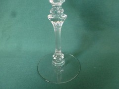 Four Tiffin June Night Crystal Elegant Glass Tall Champagne or Sherbet Glasses