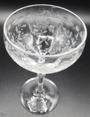 set of 4 Rock Sharpe 2011-5 — 6″ Champagne / Tall Sherbert Glasses MINT!