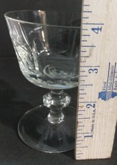 Set of 8 Crystal Mixed Clear Bar Glasses Perfect All Are 4″ Tall D 1.75″ & 2.75″