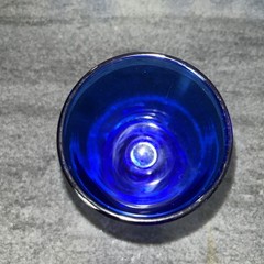 6 Glasses Cobalt Dark Blue Bar Ware Dessert Beverages Sherry Cordial 3oz.VTG