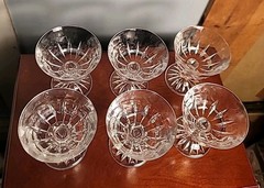 Royal Crystal Rock Goblets ~ RCR Zeus Crystal Glasses w/ Original Box ~ 4-1/2”