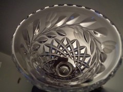 KOSTA BODA Rosa & Diamond FOOTED CRYSTAL GLASS SWEDEN