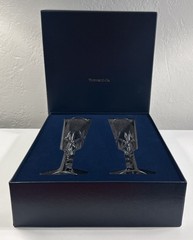 Tiffany & Co. Sybil Crystal Champagne Toasting Flutes – Set of 2