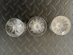 Lot of 6 Edinburgh Crystal Glasses Asst Sizes Scotland No Box Free Shipping