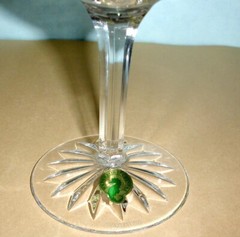 Waterford Crystal GLENMEDE Balloon Wine Glass Pair 7.5″H 14oz Germany 114848 New