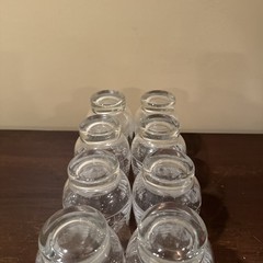 Vintage Libbey Arby’s Tumbler Glasses Etched Gold Rim Winter Snow Scene Set of 8