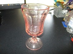 VTG Indian Glass Water Goblets-4 In The Madrid Pattern,1970’s/1980’s,6 1/2″ High