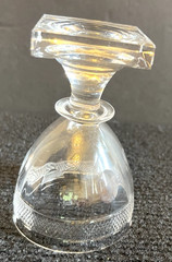 VTG Clear Crystal Cordial Glass 3.5″ Tall Round Glossy 2″ Diameter VERY FANCY!
