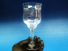 Baccarat Crystal Claret Wine Glass Capri (Optic) Crafted In France. 6″ H
