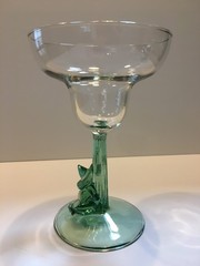 2 Vitg Luminac Margarita Mexican Siesta Man Sombrero Saguaro Cactus Stem Glasses