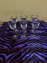 Gold Rim Wine Glasses Set Of 6 8×3