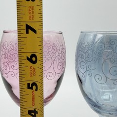 Cristalleria Fratelli Fumo Set Of 6 Hand Made Wine Glasses Made In Italy
