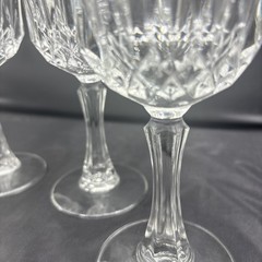 Crystal Wine Glasses 2 Sets of 4 available $19.99 a set.
