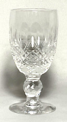WATERFORD ~ Elegant Cut Crystal 2.5 Oz. SHERRY WINE GLASS (Colleen) ~ Ireland