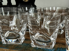 Set 10 Cristal Sevres France Mila Double Old Fashioned Glasses Signed XLNT HTF