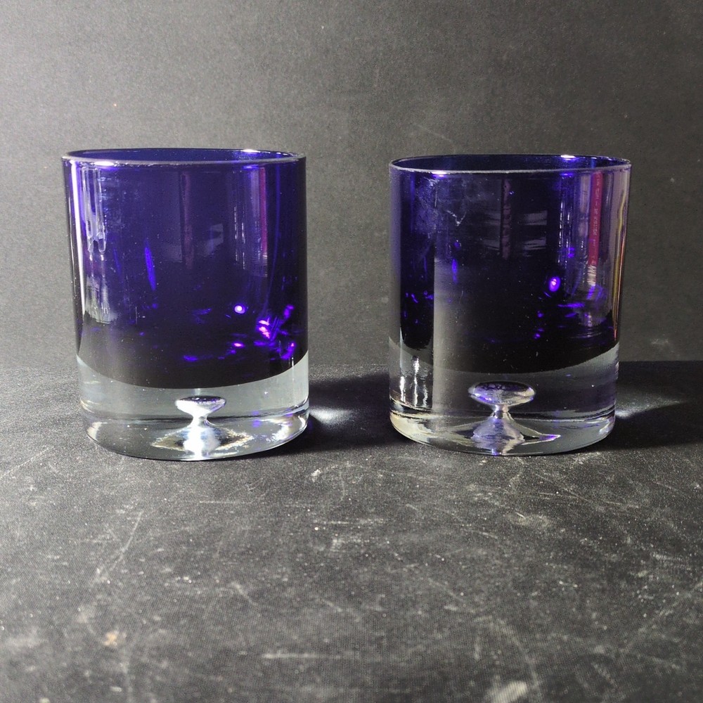 BLOCK STOCKHOLM DOUBLE OLD FASHIONED GLASSES , 4 1/8″, 10 Oz, POLAND, 2PCS