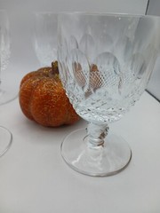 Waterford Crystal Colleen, Short Stem, Thumbprints: Water Goblet (s), 5 1/4″