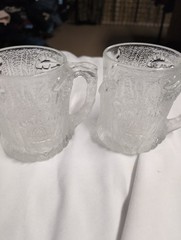 Set of 2 Vintage McDonald’s Flintstone Glass Mugs Set
