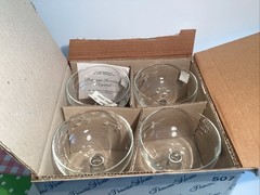 Princess House Heritage Crystal Dessert/Champagne Glasses #507 Set of 4 New