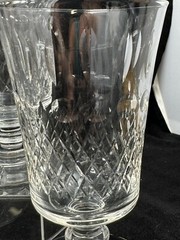 Fostoria Crystal Brighton Footed Iced Tea Glasses 5.75″ Tall Set of Eight (8)
