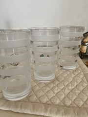 Salviati BASSORILIEVI Italian one Frosted Cut Clear crystal 5 1/2 high 1 of 3