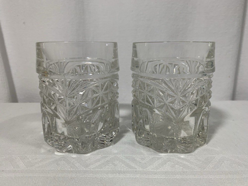 Crystal d’Adriana LUNA 8 oz Old fashioned Tumblers Glasses Set Of 2