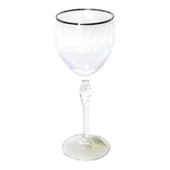 Lenox Crystal MONROE Gold Trim Aria Shape Twisted Stem 7 5/8″ Wine Glass NEW