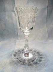 Fostoria Meadow Rose Etched Crystal Stemware 5 3/8″ tall