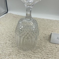 Fostoria Crystal Stratton Pattern Water Goblet 6 1/2″ HEAVY & BEAUTIFUL