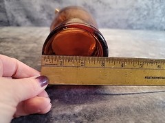Vintage Ringed Shaeffer Amber by Imperial Glass Cocktail Pitcher