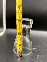 1950’s Etched Cordial 3″ Tall Shot Glass Aperetif Tulips Floral Mcm